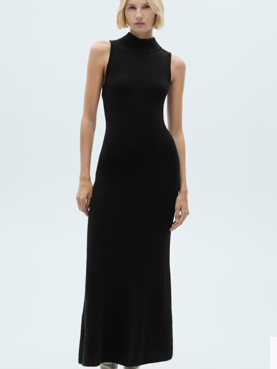 Mango Dresses & Skirts - Mango Open-Back Knitted Dress